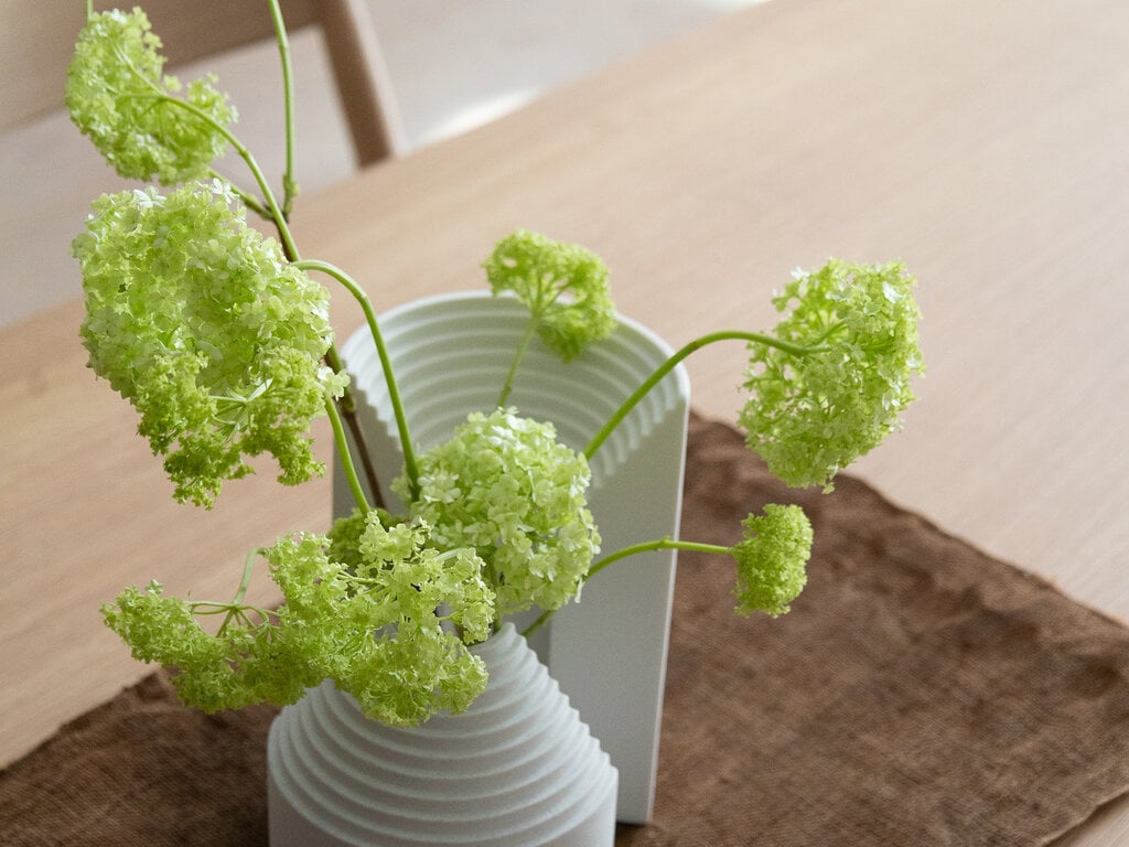 Norm at Mjölk: Origin Made Ark Vases Set in Porcelain and Crystal Glass