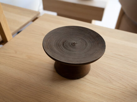 Antique Antique Joseon Dynasty High-footed Chestnut Plate