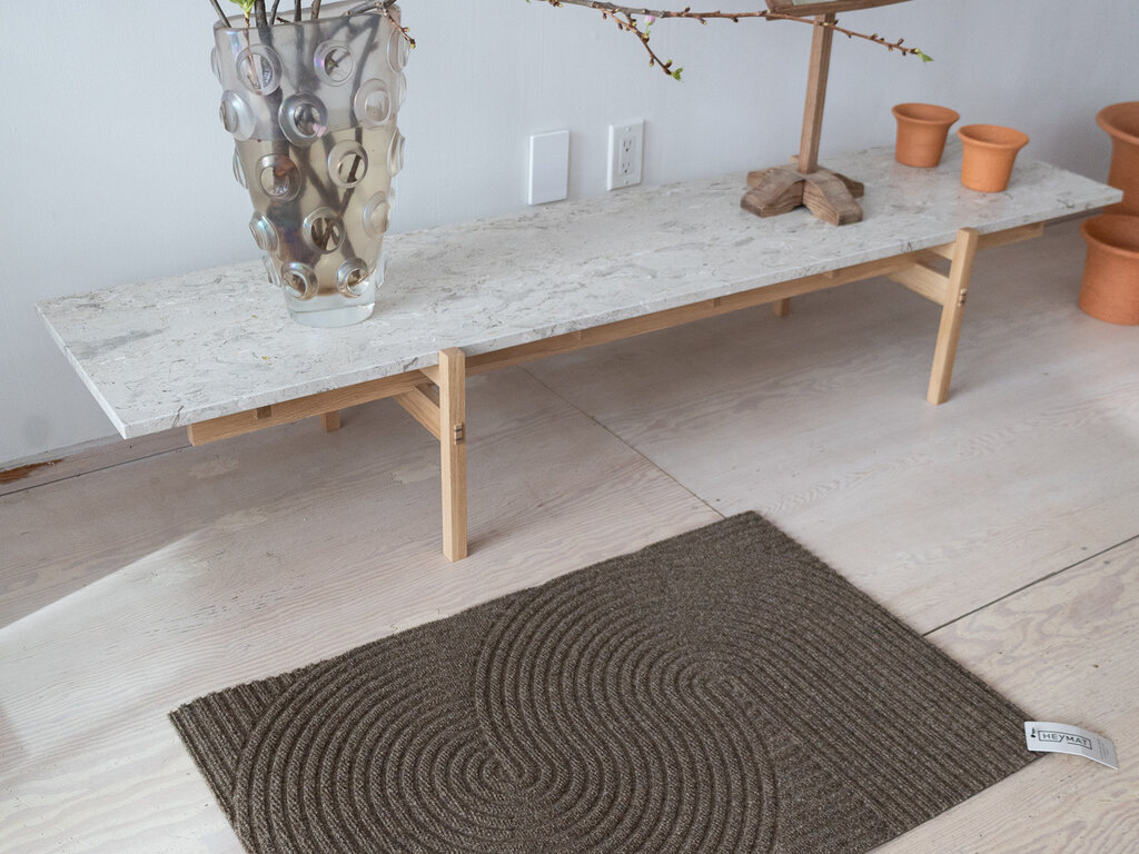 Kristine Five Melvær Small Sand Entry Mat, 24" x 36" from Heymat