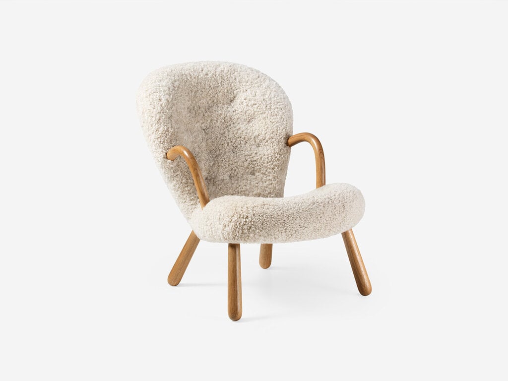 Dagmar Clam Chair (Sheepskin)