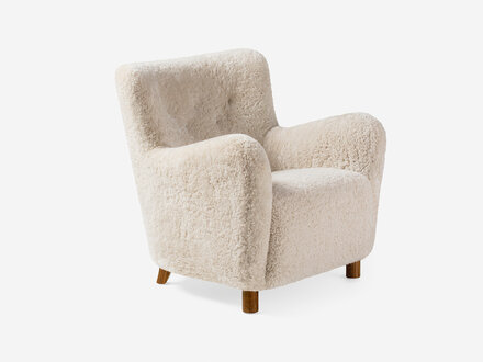 Dagmar 54 Lounge chair, Sheepskin