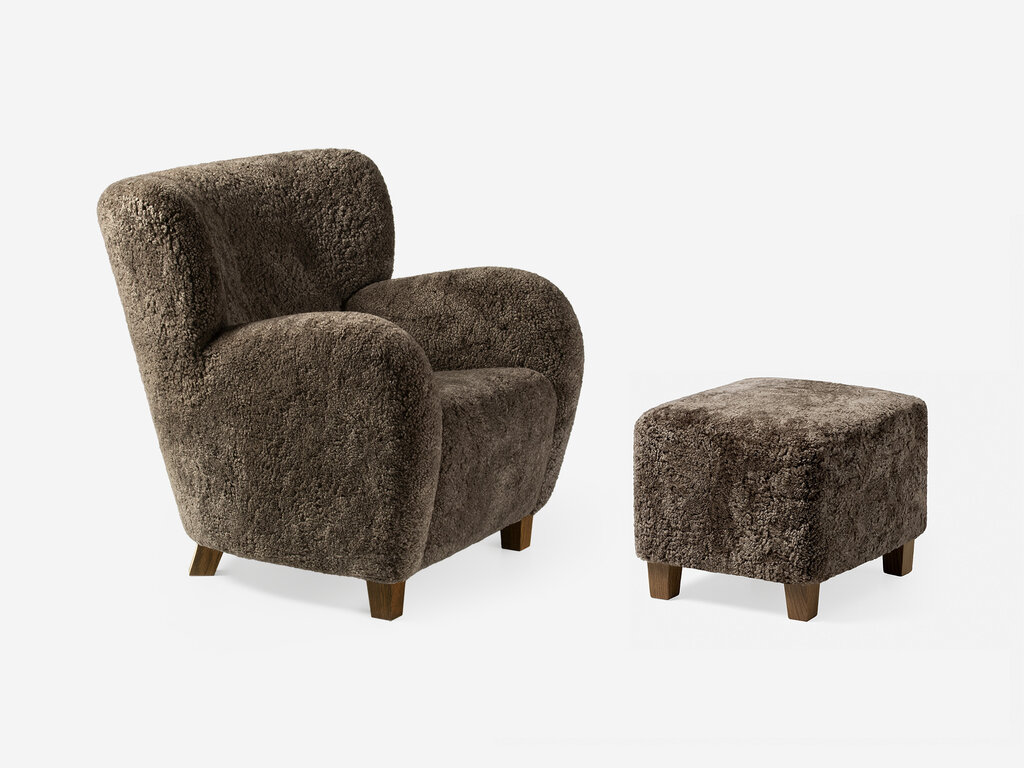 Dagmar Karu Ottoman (Sheepskin)