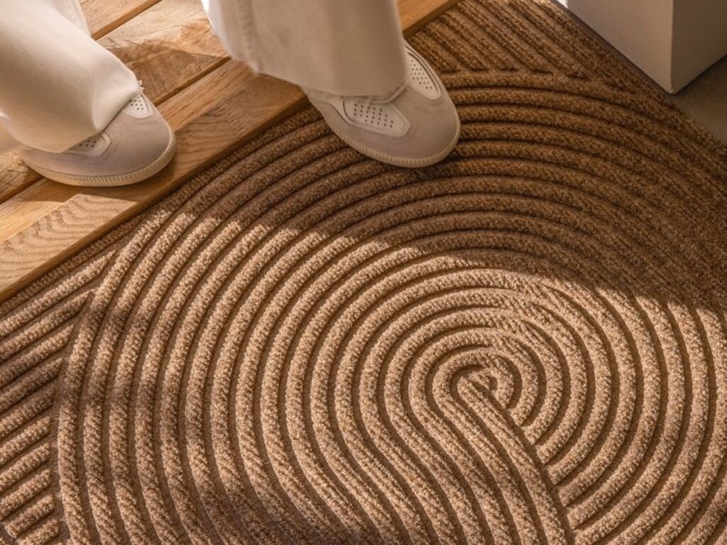 Kristine Five Melvær Small Sand Entry Mat, 24" x 36" from Heymat