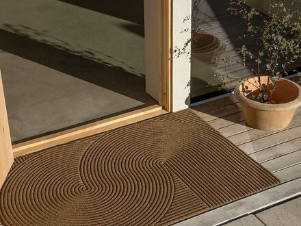 Kristine Five Melvær Large Sand Entry Mat, 33" x 51" from Heymat