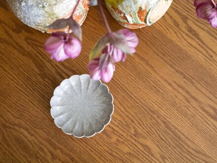 Antique Japanese Seto flower dish
