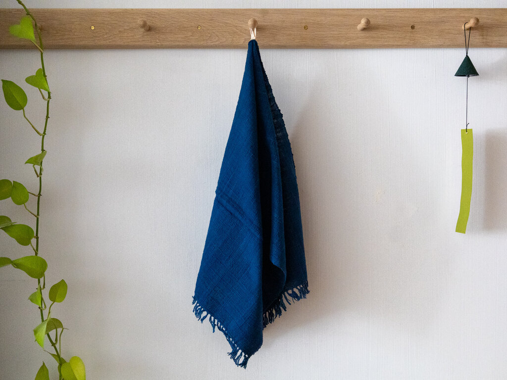 Jurgen Lehl Hand-spun Hand Towel (Indigo)