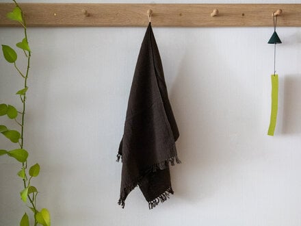 Jurgen Lehl Hand-spun Hand Towel (Charcoal)