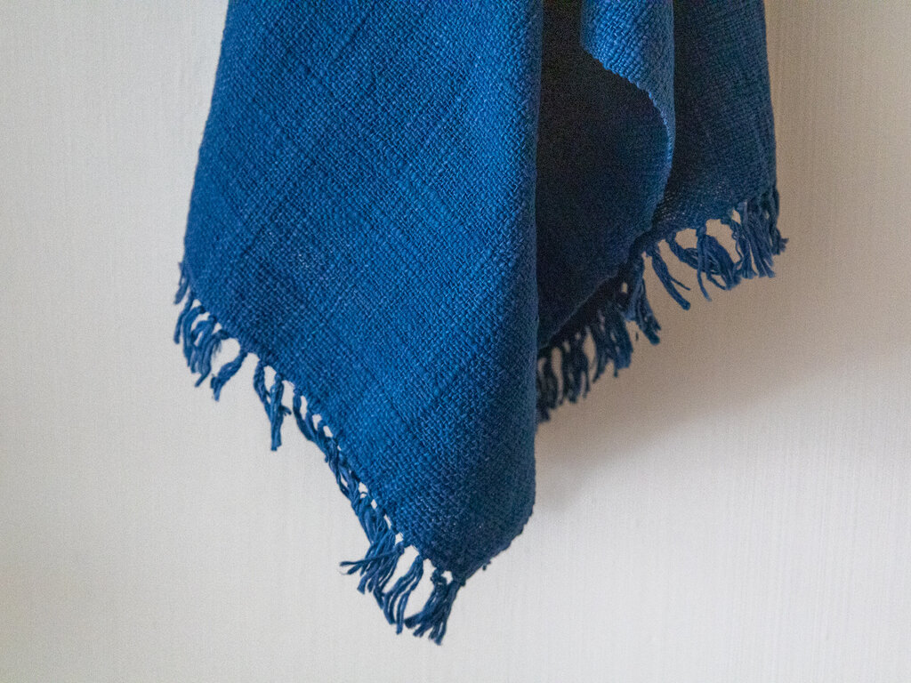 Jurgen Lehl Hand-spun Hand Towel (Indigo)