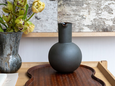 Jonas Lindholm Carafe (Dark Green Clay)