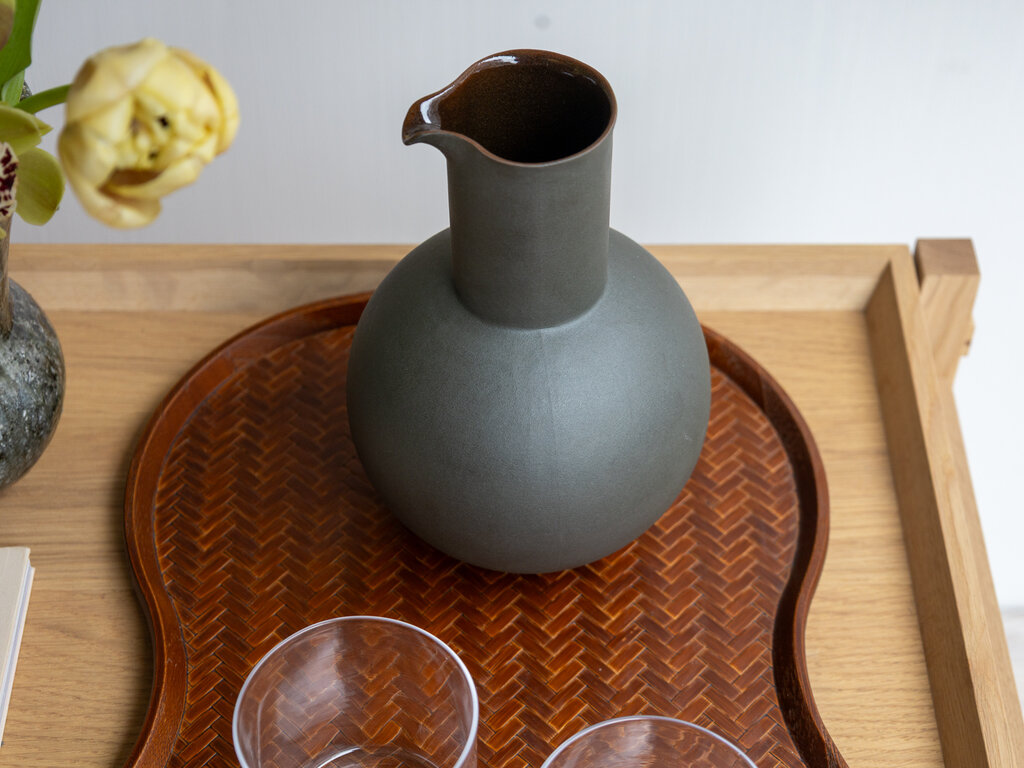 Jonas Lindholm Carafe (Dark Green Clay)