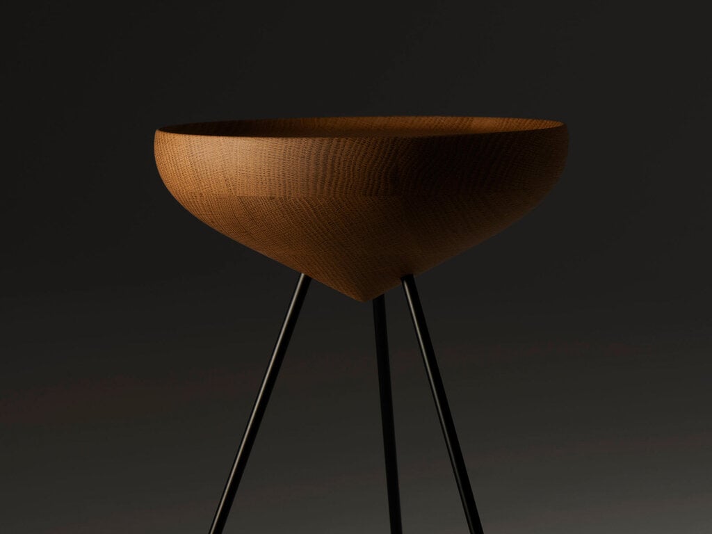 GamFratesi for Koyori Kinomi side table, large by Gam Fratesi