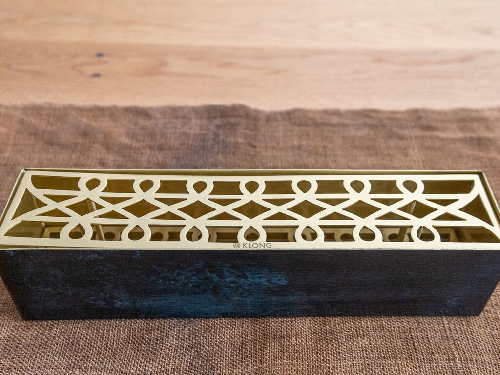Eva Schildt for Klong Äng Rectangular Vase (Brass)