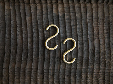 Oji Masanori for Futagami Brass S Hooks (Set of 2)