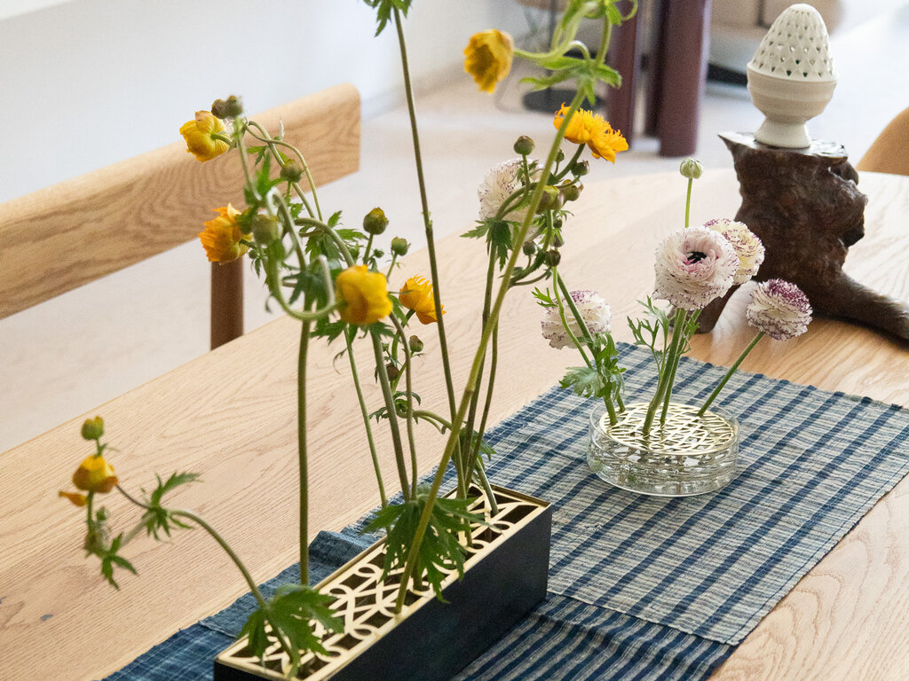 Eva Schildt for Klong Äng Rectangular Vase (Brass)