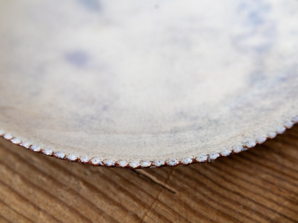 Yoji Yamada Large White Glaze Dish 25