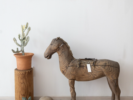 Antique Antique Japanese Wooden Horse