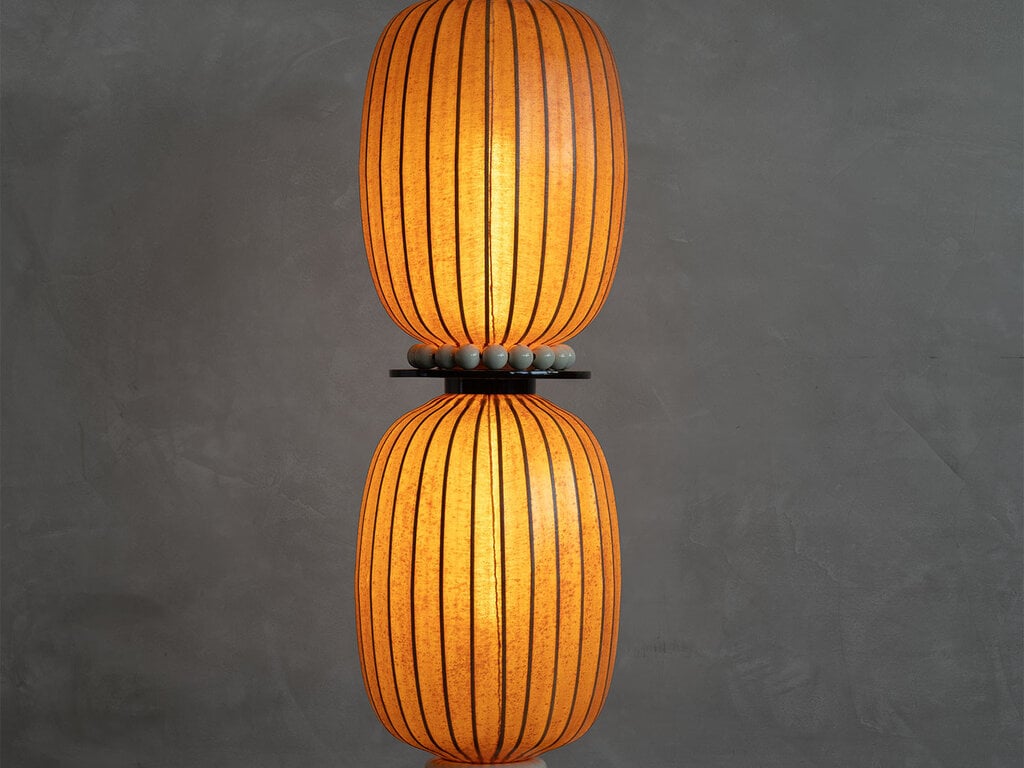 Taiwan-Lantern Lotus Charm Floor Lamp