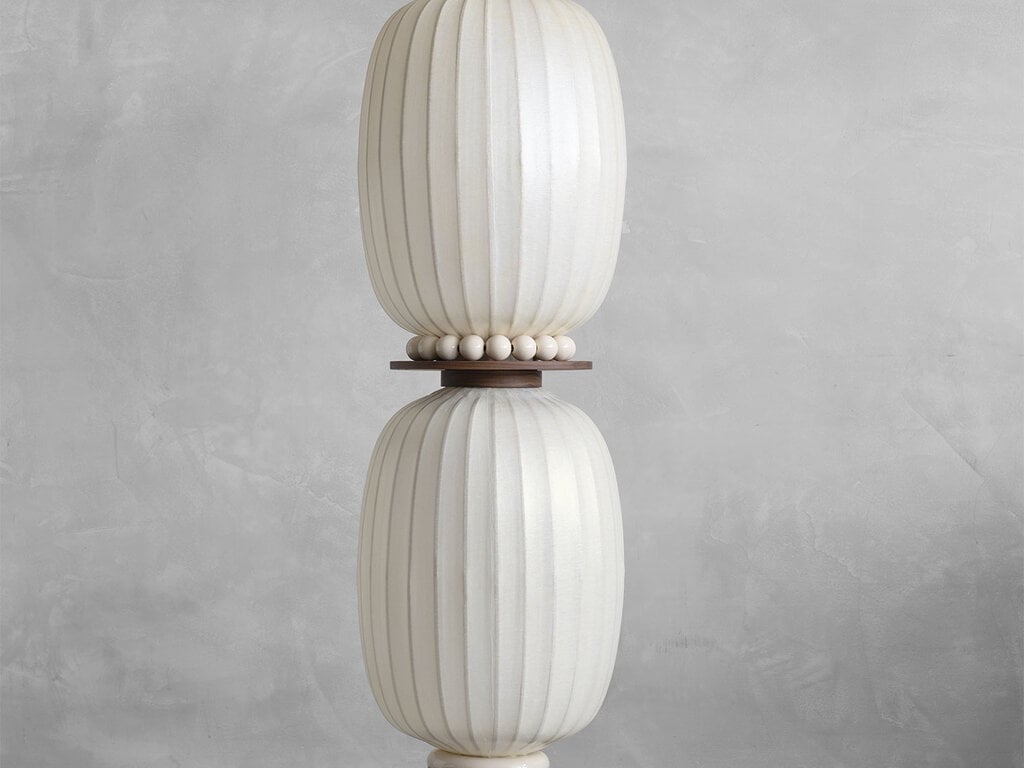 Taiwan-Lantern Lotus Charm Floor Lamp