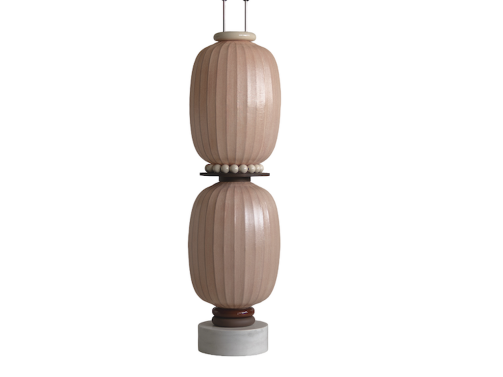 Taiwan-Lantern Lotus Charm Floor Lamp