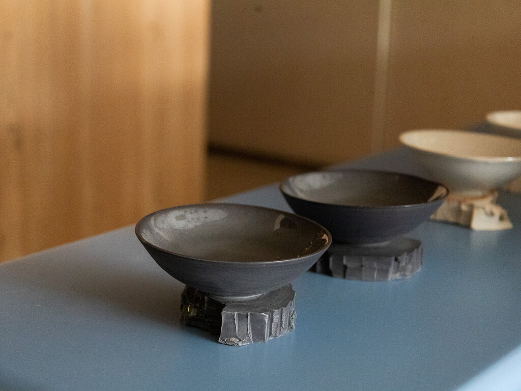 Liyang Zhang Quarry cup by Liyang Zhang, Black Porcelain and Clear Glaze 1
