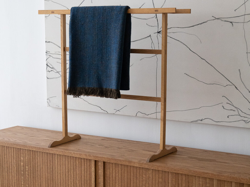Mourne Textiles Mourne Tweed Large Throw - Ink Blue