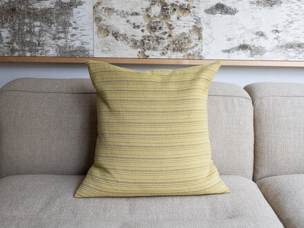 Mourne Textiles Stream Cushion (Mustard)