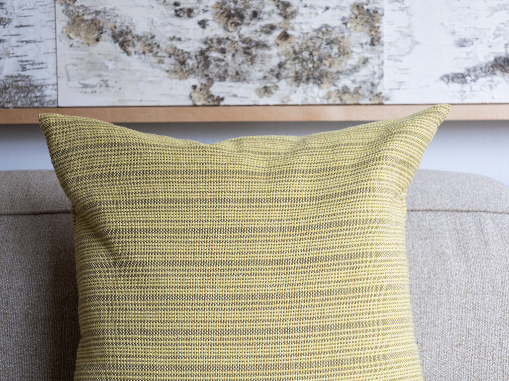 Mourne Textiles Stream Cushion (Mustard)