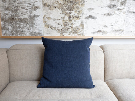 Mourne Textiles Check Cushion (Bilberry)