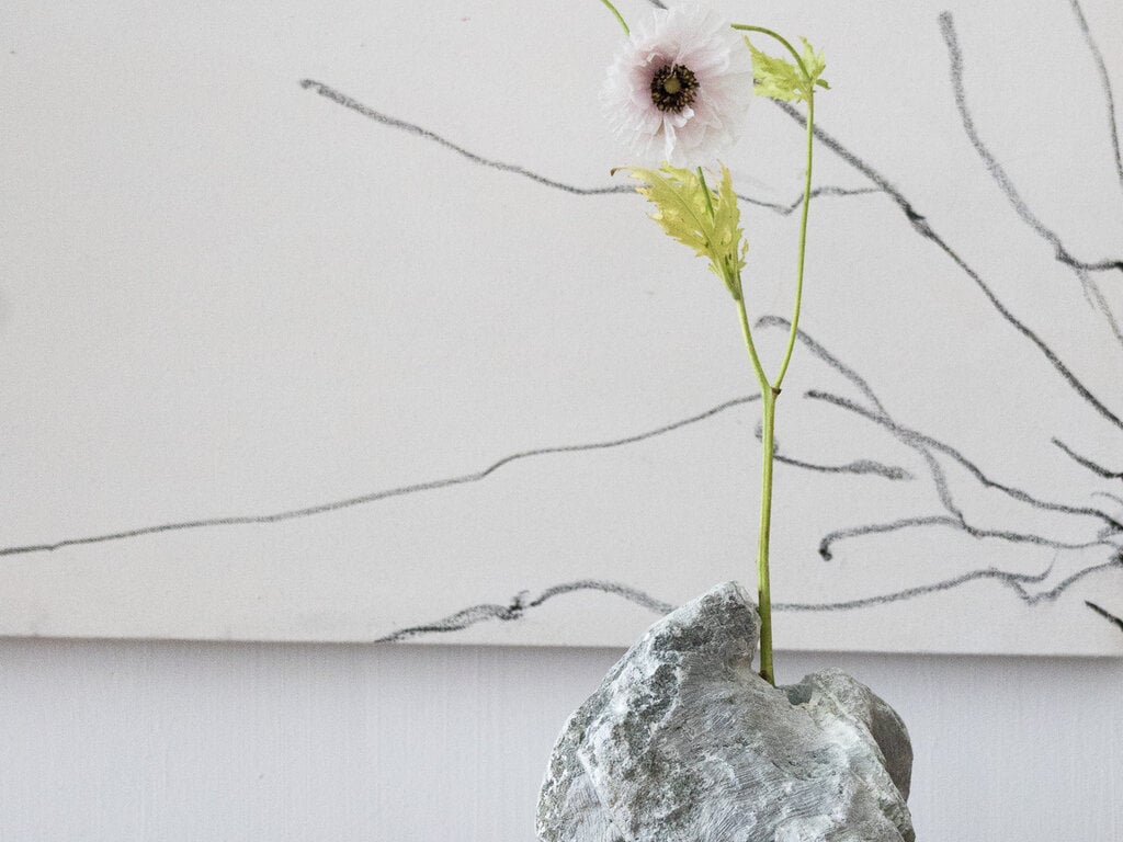 No. 28 Textured Green Soapstone Vase by Elizabeth Lenny