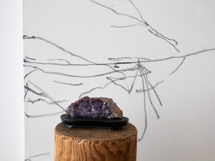 Antique Amethyst Viewing Stone