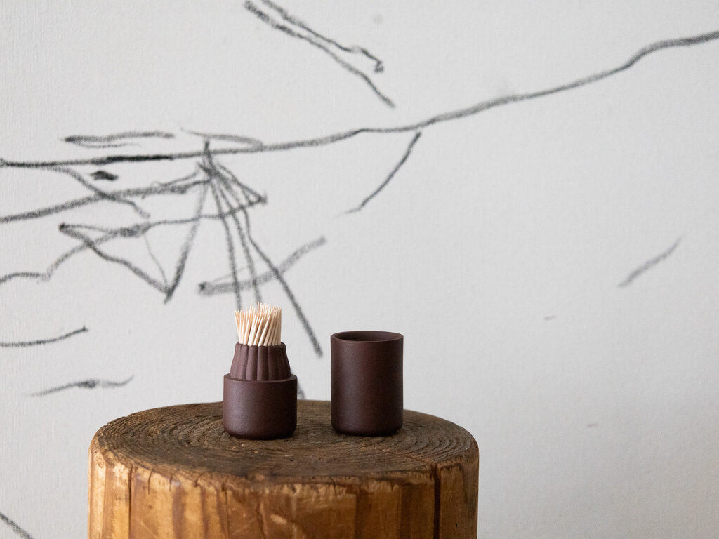 Jonas Lindholm Toothpick Holder (Red Clay)
