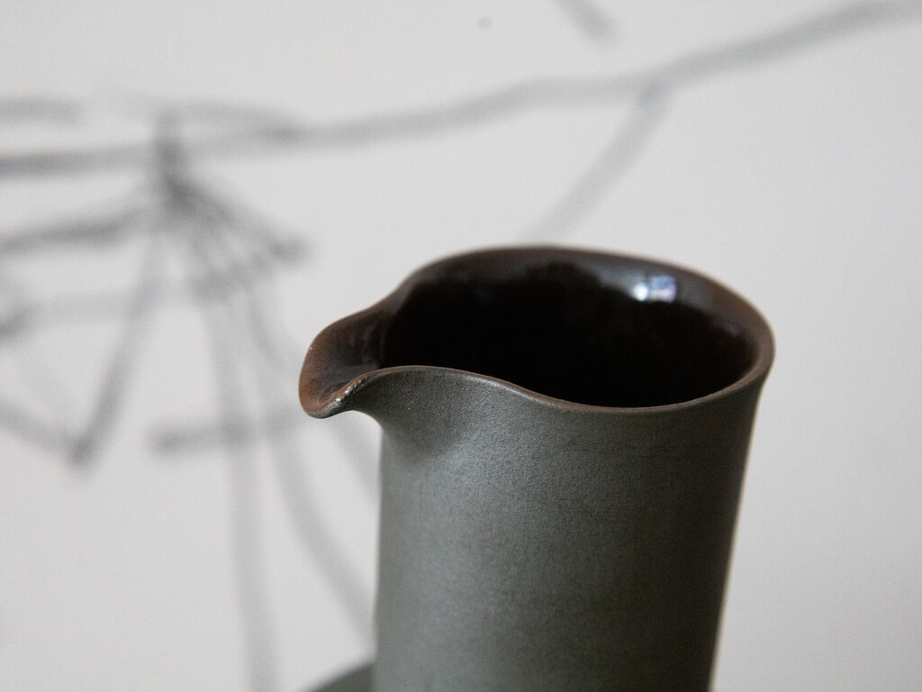 Jonas Lindholm Carafe (Dark Green Clay)