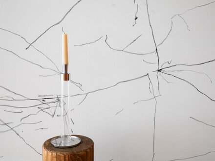 Ingegerd Råman for Wastberg Holocene No. 7: Candleholder and Vase by Ingegerd Råman
