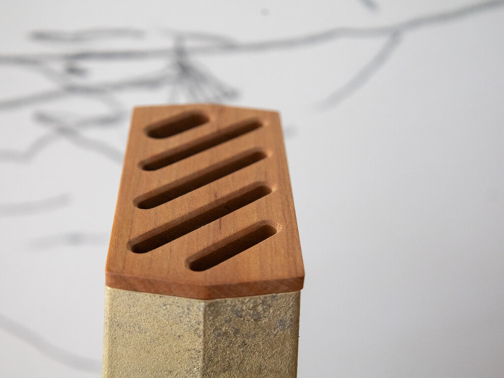 Oji Masanori Brass Knife Stand