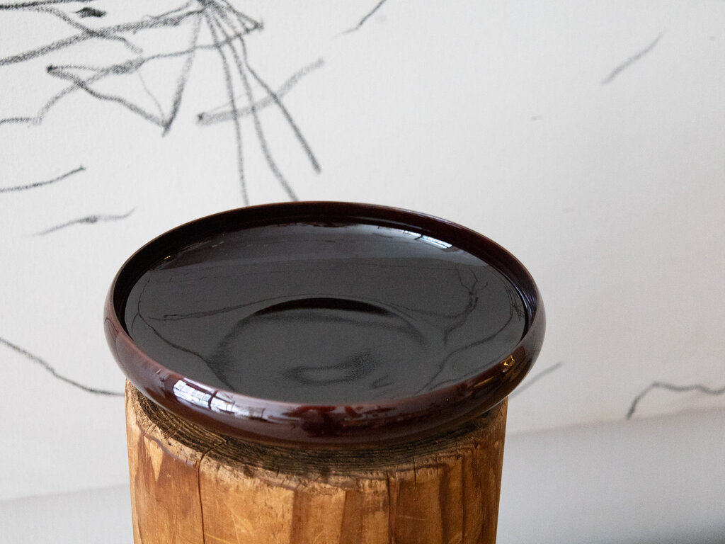 Rina Ono Porcelain Bowl with Candy Red Glaze