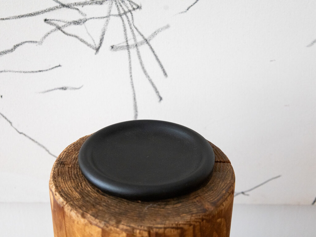 Takashi Tomii Black Magnolia Urushi Bottle Coaster