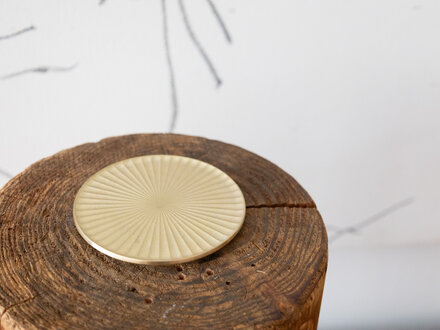 Yamazaki Yoshiki for Futagami Ihada Kobo Brass Coaster