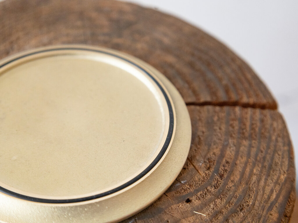 Yamazaki Yoshiki for Futagami Ihada Kobo Brass Coaster