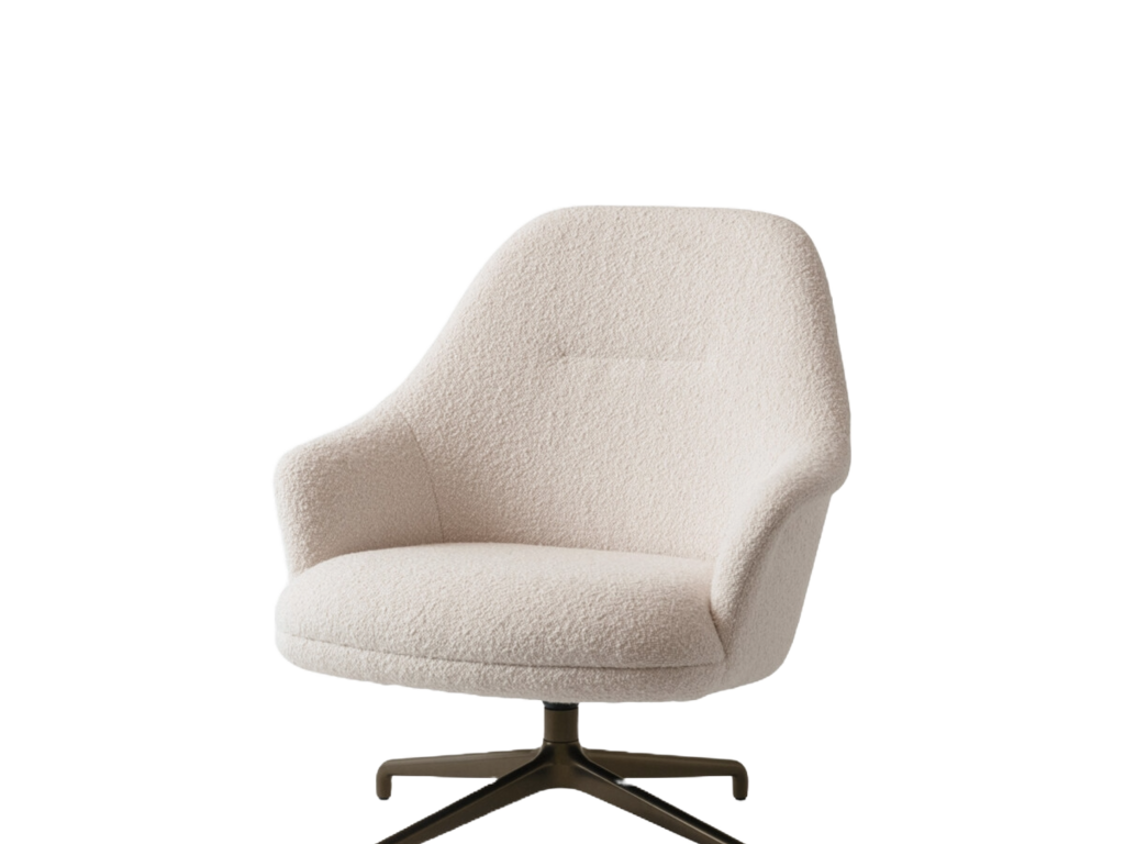 &Tradition HW139 Rely Swivel Lounge Chair