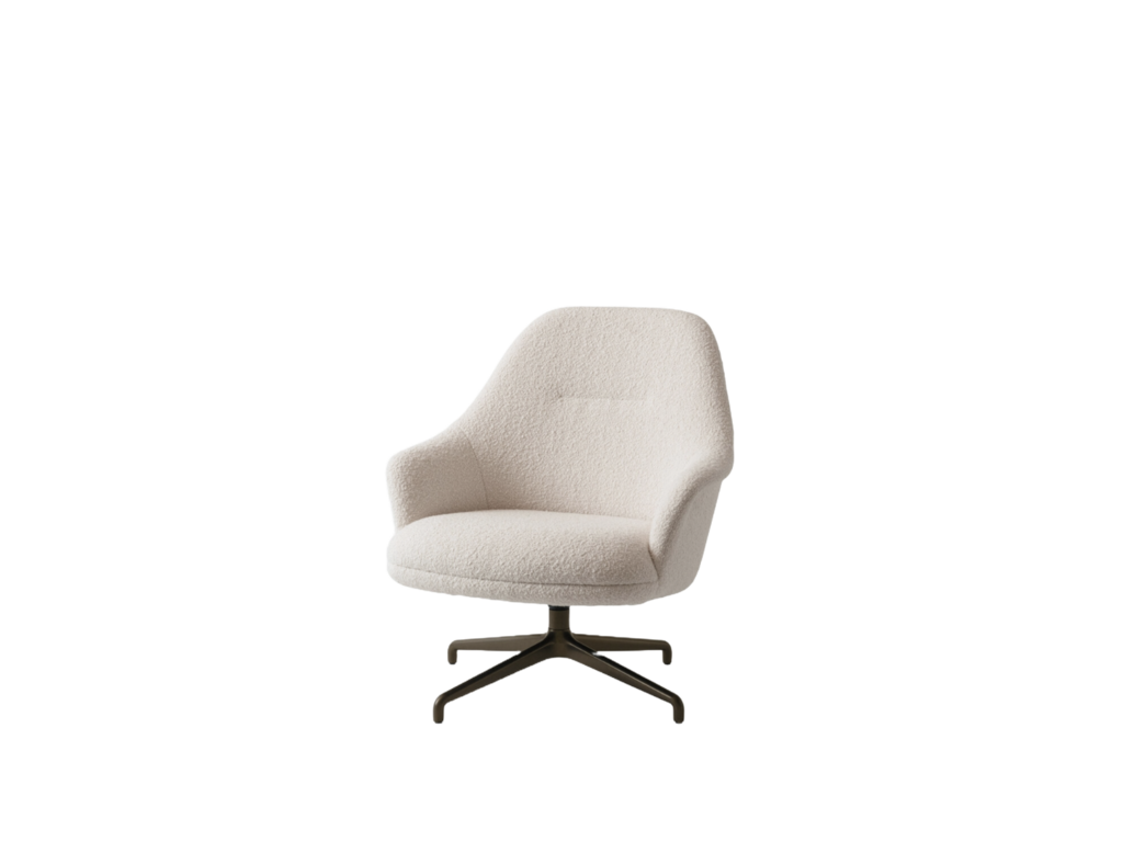 &Tradition HW139 Rely Swivel Lounge Chair