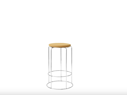 &Tradition VP15 Wire Counter Height Stool