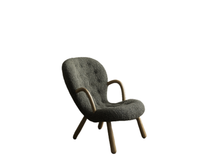 Dagmar Clam Chair (Fabric Upholstery)