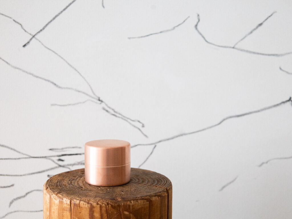 Azmaya Copper Tea Container (Small)
