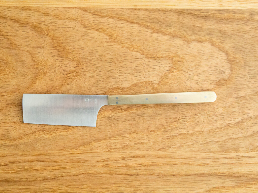 Osamu Saruyama Japanese Brass Cheese Knife