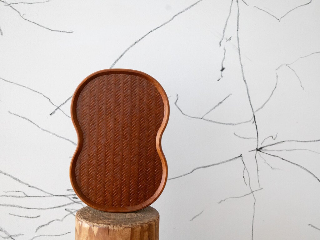 Kohchosai Kosuga Bamboo Ajiro Tray Small