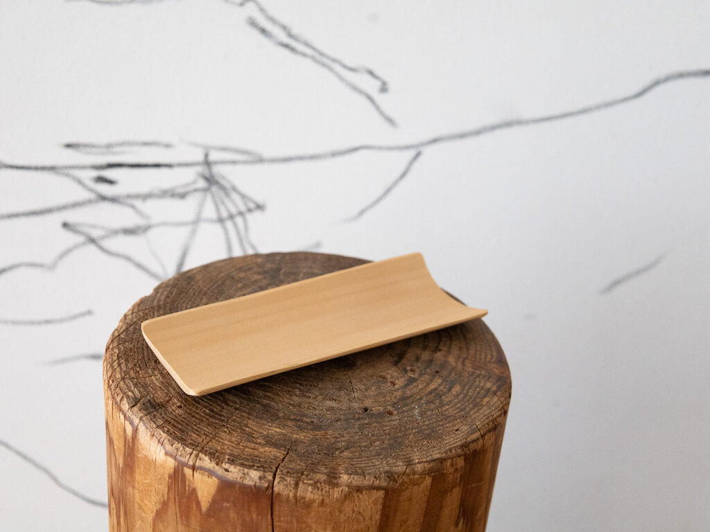 Kohchosai Kosuga Bamboo Sencha Curved Tray for Loose Leaf Tea