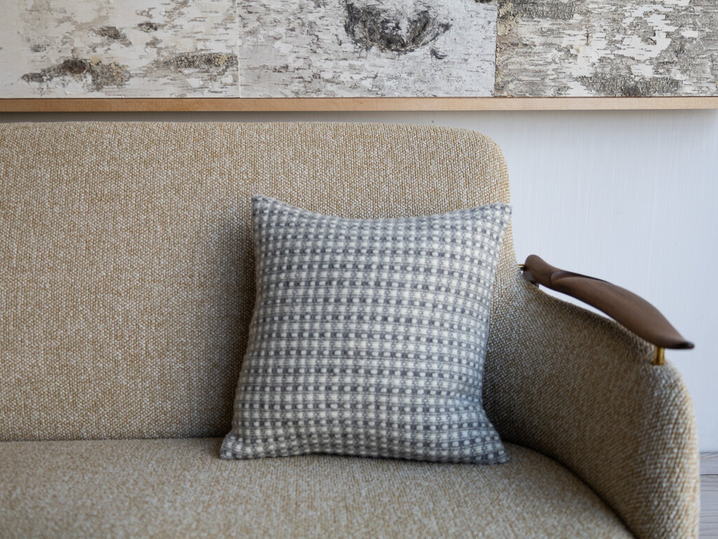 Mourne Textiles Salthill Tweed Cushion - Grey