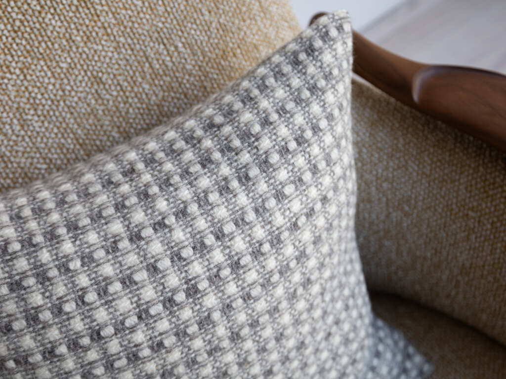 Mourne Textiles Salthill Tweed Cushion - Grey