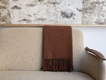 Mourne Textiles Tweed Sofa Throw (Copper)