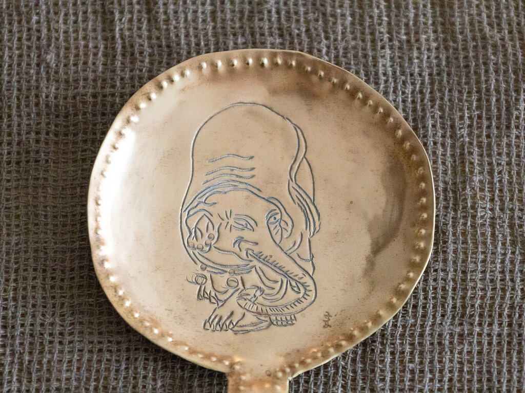 Mami Hasegawa Large Brass Spoon (Elephant)